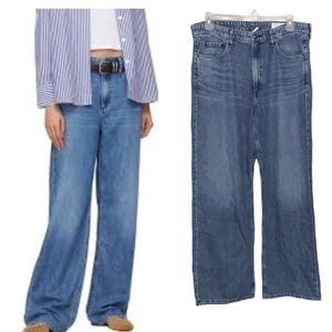 rag & bone Logan Mid-rise Wide Leg Jeans